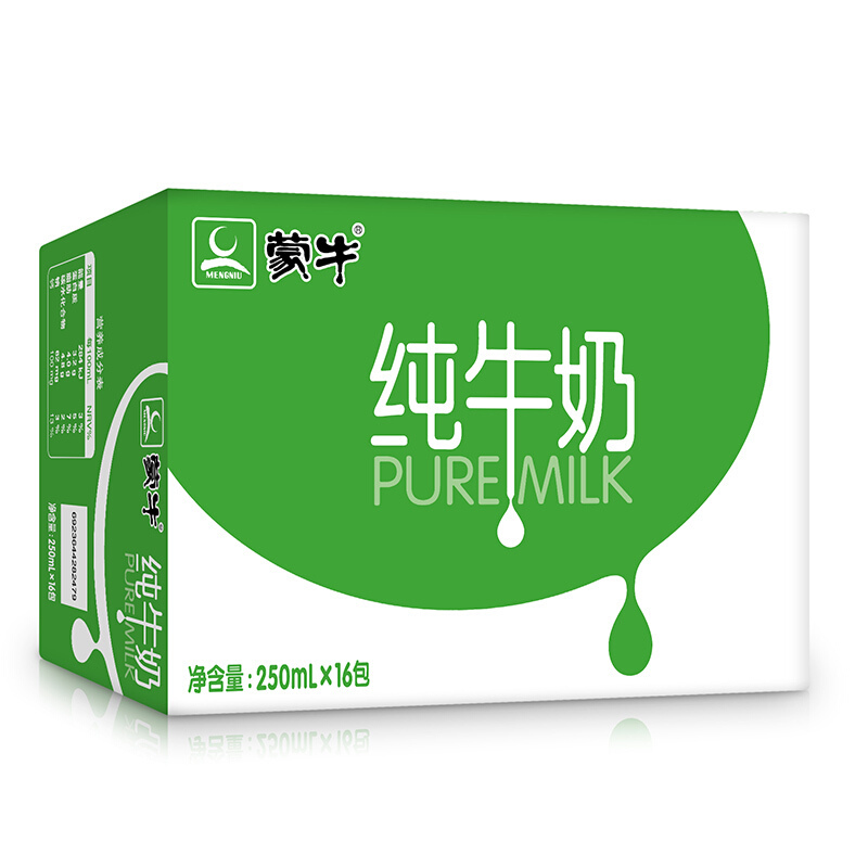 蒙牛 纯牛奶 PURE MILK 250ml16 礼盒装