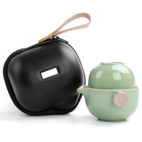 方然 A-643如意·快客杯(哥窑 梅子青)