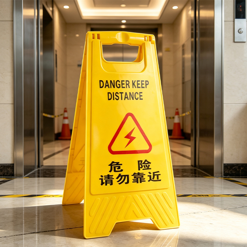 安虎 A字型警示牌 危险请勿靠近 个高清大图