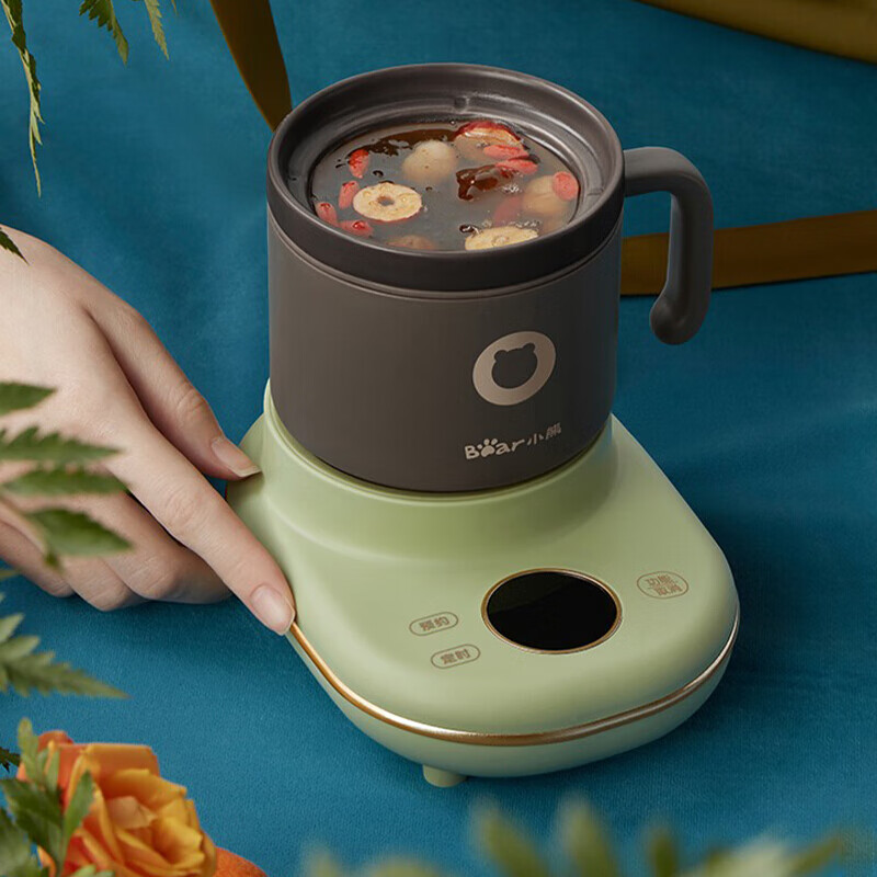 小熊/Bear 电炖锅 DSG-C04H1电砂锅家用迷你陶瓷电炖锅全自动煲汤炖汤锅小型1-2人便携式电砂杯熬粥高清大图