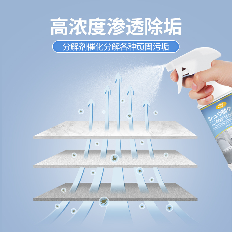 高浓度草酸马桶清洁剂地板地砖强力去污除垢洗厕所瓷砖清洗剂日文500mlx2瓶