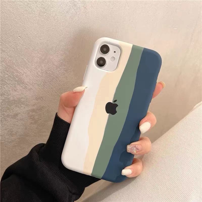 苹果11/iPhone12promax液态手机壳6/7/8plus彩虹壳xr/xsmax 新款彩虹壳[红色] 收藏店铺可