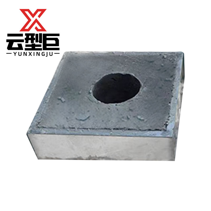 云型巨 警冲标水泥底座 水泥底脚底座 350*350*90mm 单位:个高清大图