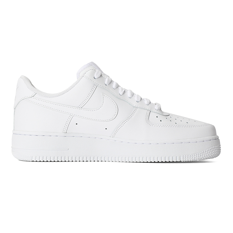 NIKE/耐克男鞋Air Force1 AF1纯白空军一号低帮休闲板鞋 315122-111