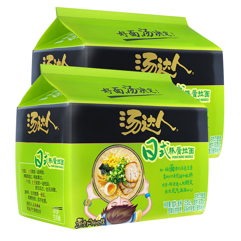 统一 方便面 汤达人 日式豚骨味方便面 五连包 125g*5袋/包*1包组方便面高清大图