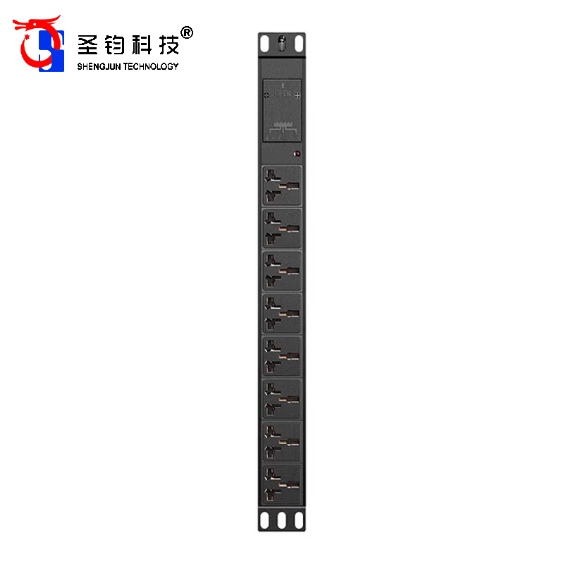 圣钧科技 SHENGJUN TECHNOLOGY 通信机柜网络机柜电源插座 PDU 10A 8位+个高清大图