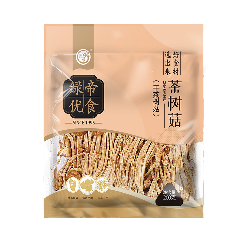 绿帝(GREEN KING)山珍干货 茶树菇 原味 100g