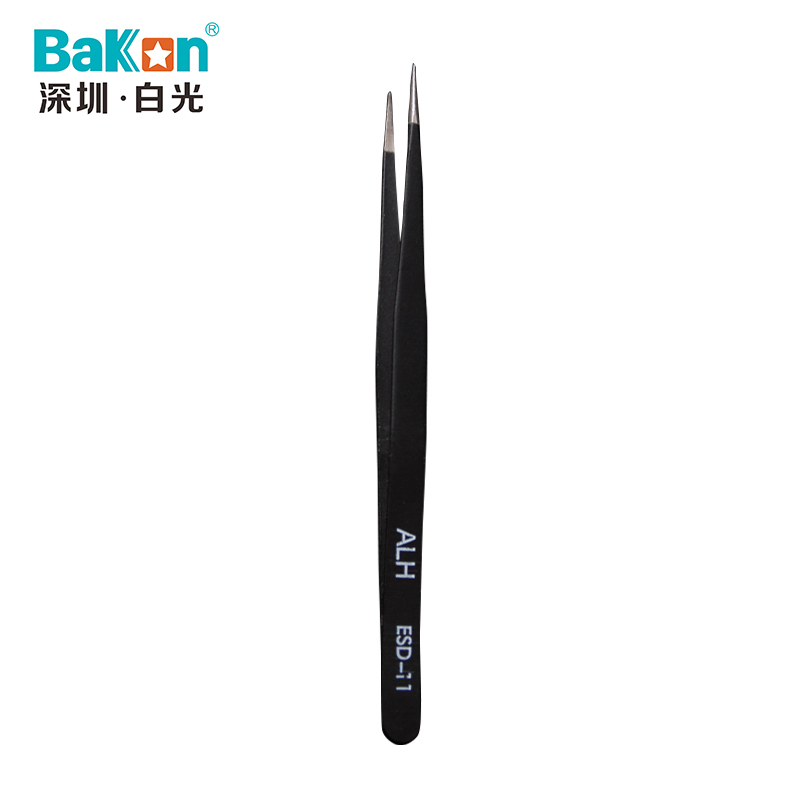 BAKON ESD-11 深圳白光特尖型镊子 不锈钢元器件夹子 夹持类工具