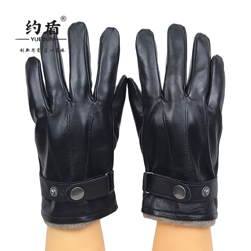 约盾 防寒羊皮五指触屏手套(男女同款) YDTP8611/双