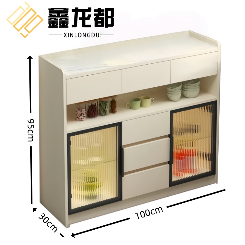 鑫龙都 岩板餐边柜 60*30*95cm 台高清大图