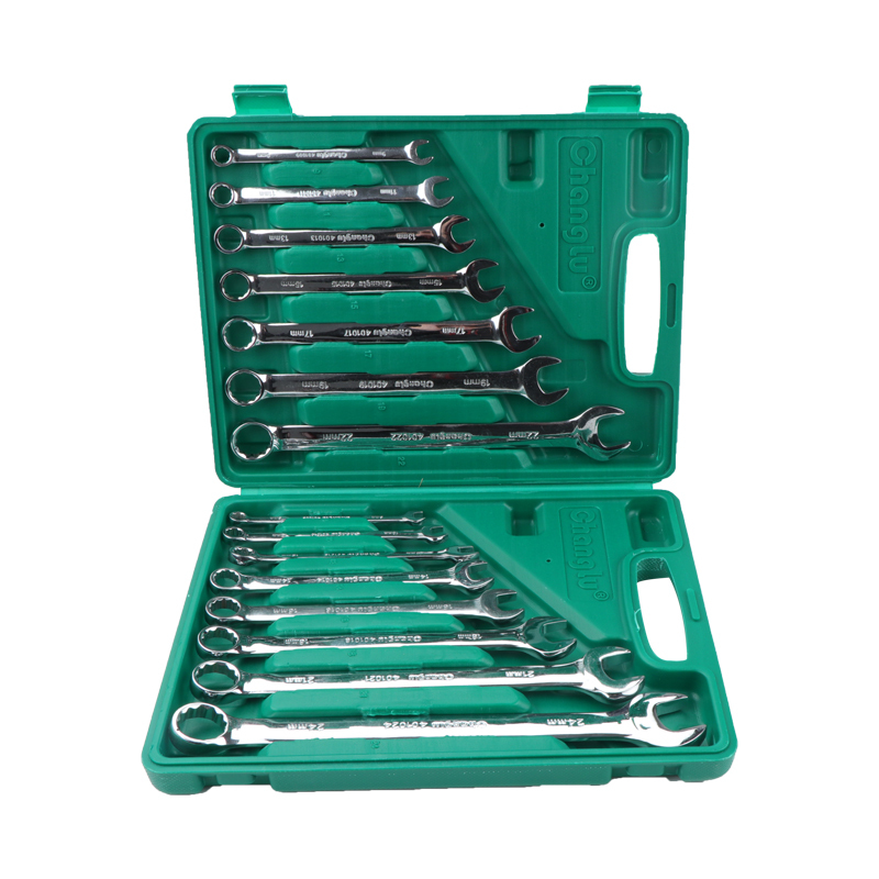 长鹿 镜面高档两用扳手组套 15PCS 套高清大图