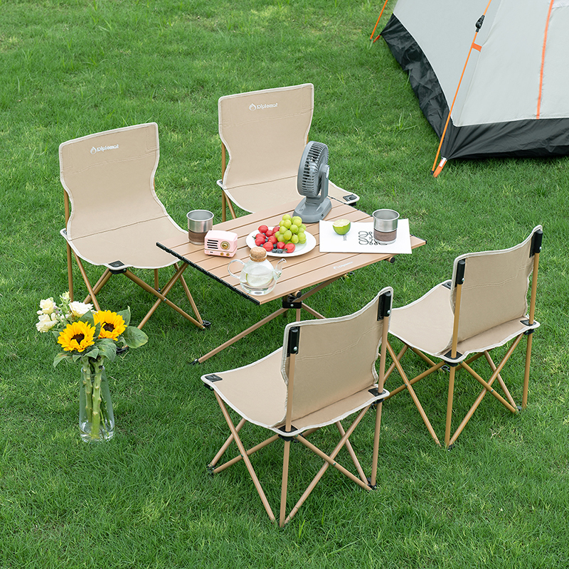 外交官 DFJ-208*4+DFJ-209*1 折叠桌椅五件套