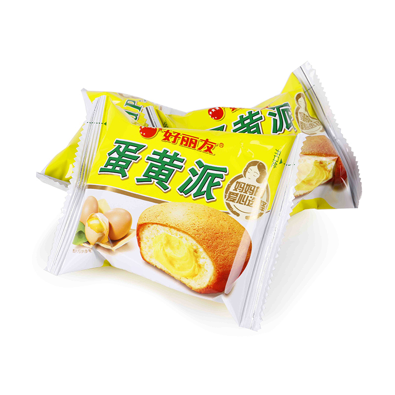 好丽友蛋糕派休闲零食早餐茶点西式糕点面包 12枚 蛋黄派 -单盒*2