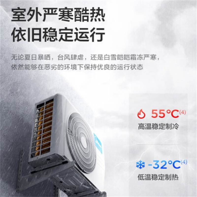 美的1.5匹 新三级 变频冷暖 壁挂式空调挂机 家用卧室客厅 KFR-35GW/G3-3高清大图