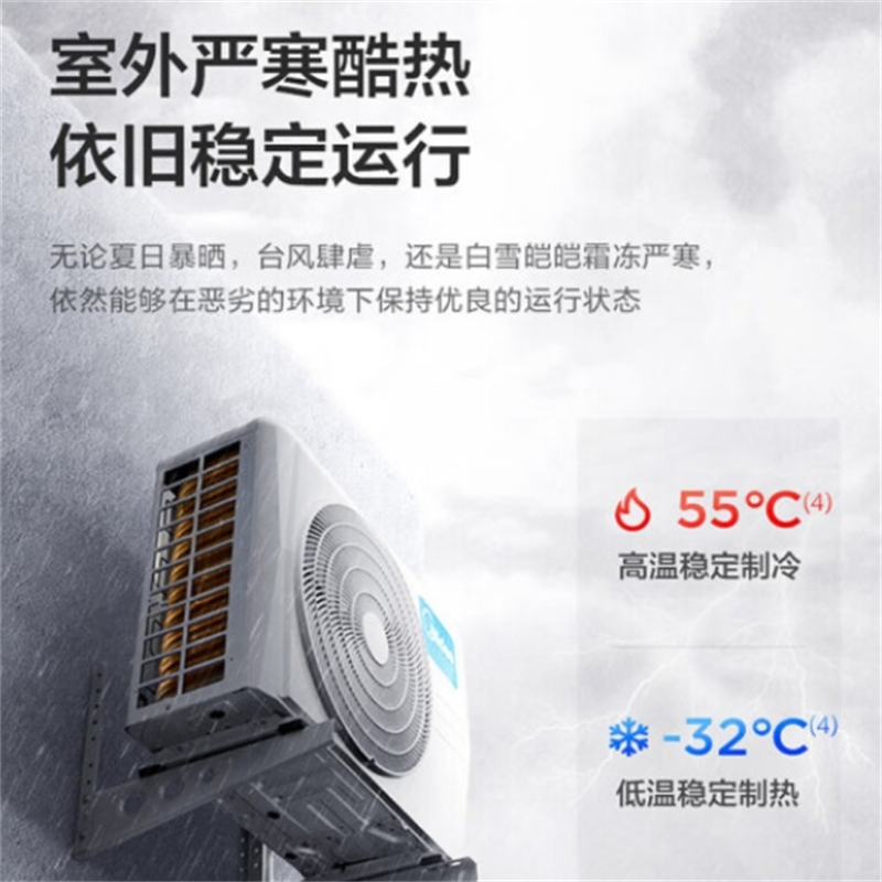 美的1.5匹 新三级 变频冷暖 壁挂式空调挂机 家用卧室客厅 KFR-35GW/G3-3