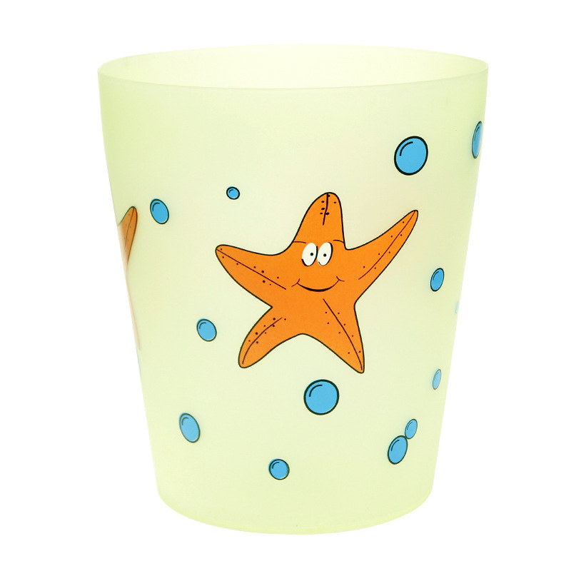 龙士达(LONGSTAR) LA-26-1 小号印花果皮桶 垃 圾 筒高清大图