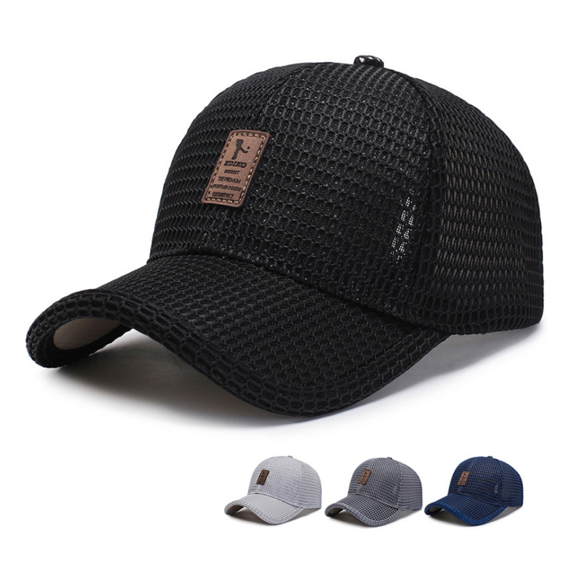帽子男新品2019夏季户外棒球帽女士防晒遮阳帽网眼鸭舌帽透气太阳帽高清大图