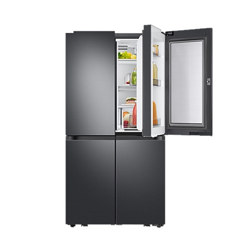 647l大容量风冷无霜保湿三循环 蝶门美食窗冰箱 宽幅变温室 金属匀冷