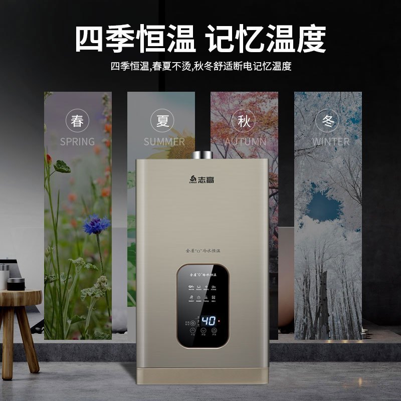 志高(CHIGO)16升燃气热水器零冷水 家用液化气(20Y) 强排式全屋多点供水 16L JSQ31-L1