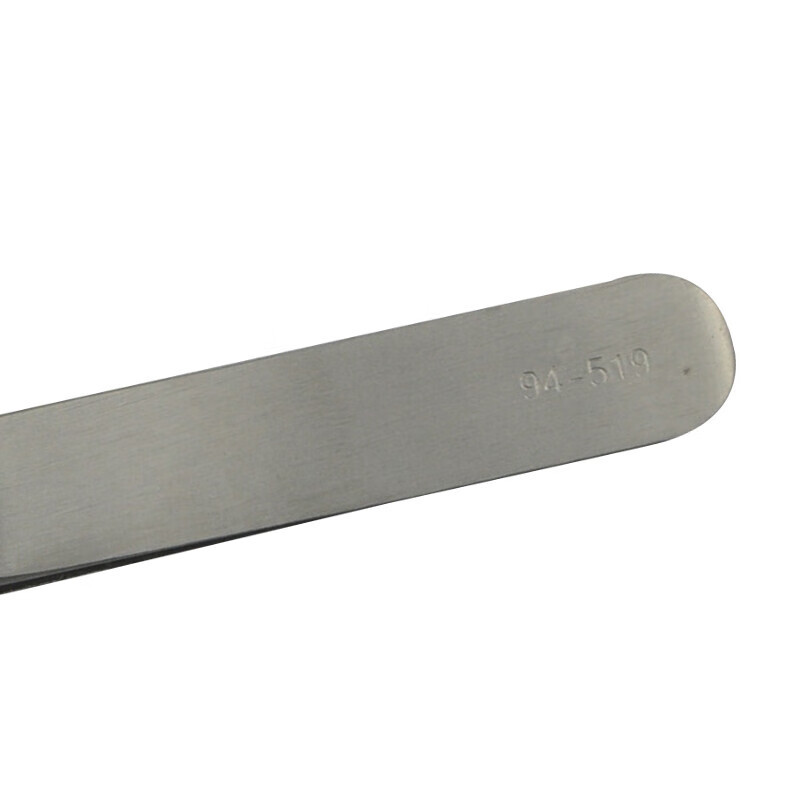 史丹利(STANLEY)宽头防滑长镊子夹持元器件加厚防锈工具 175mm 94-519-23高清大图