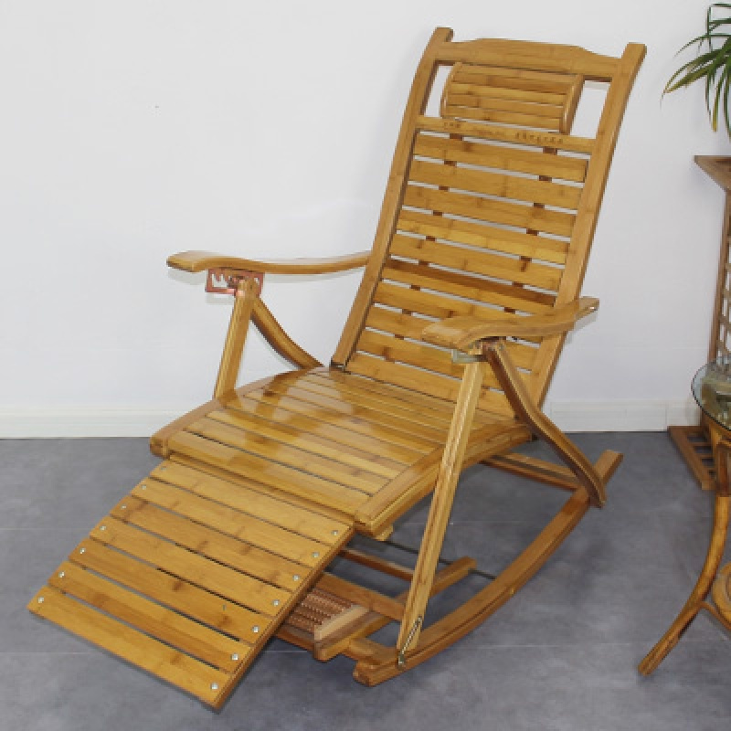 楠竹竹躺椅 竹摇椅免安装 闪电客折叠午休午睡椅6款可选免安装