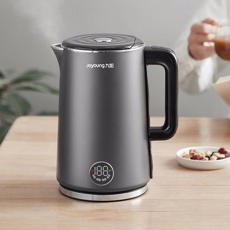 低噪音开水煲joyoung九阳k15e1开水煲双层立体加热开水温度可调