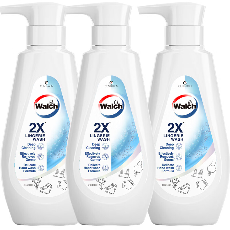 威露士 2X除菌内衣净350ml*3瓶 内衣裤专用抑菌洗衣液清洗液