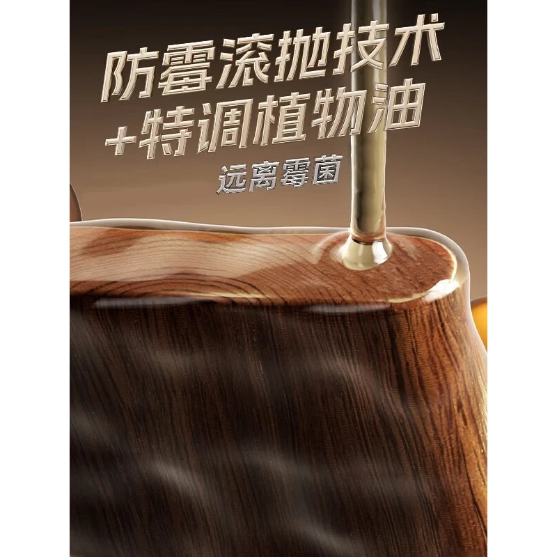 康巴赫进口黑金檀整木菜板40*28*2.5cm高清大图