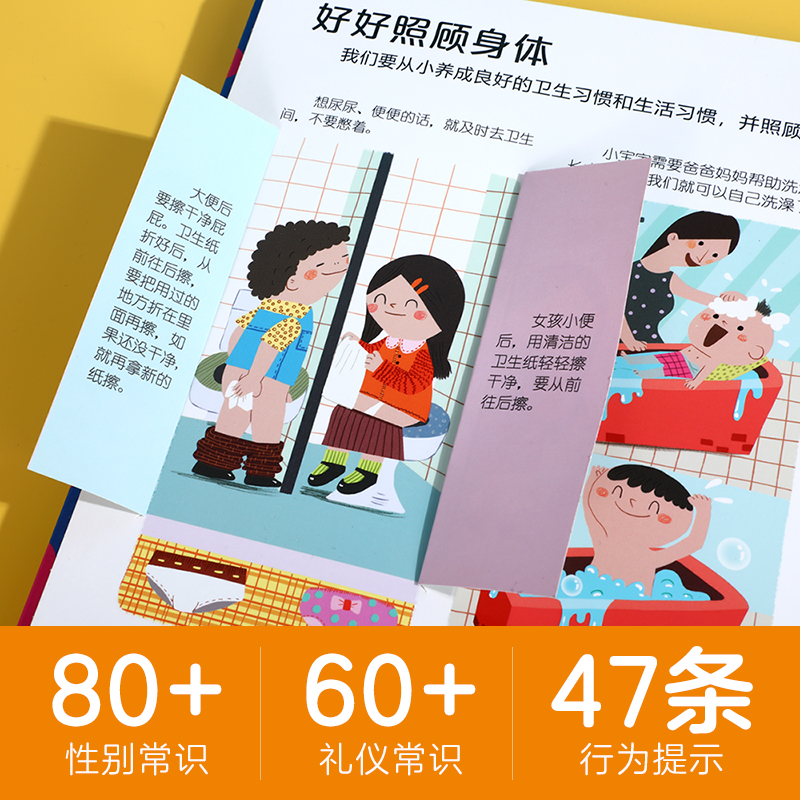[全6册]生活+安全+礼仪+性别+入园准备+财商启蒙 [正版]性别常识互动游戏书 儿童成长常识系列 2-3-4-5-6高清大图
