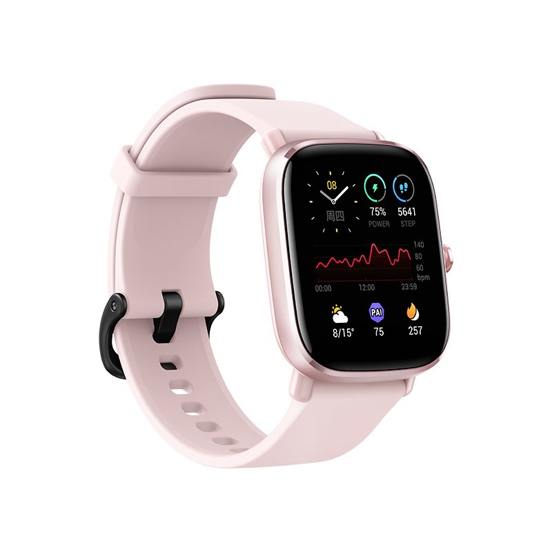 Amazfit GTS 2 mini 蔷薇粉 华米智能手表 运动健康 血氧监测 50米防水 支持NFC