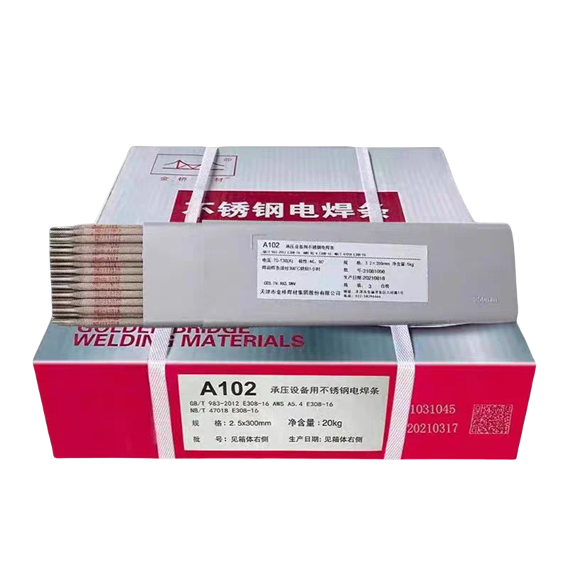 金桥焊材 不锈钢焊条20KG A102-2.5mm 箱高清大图