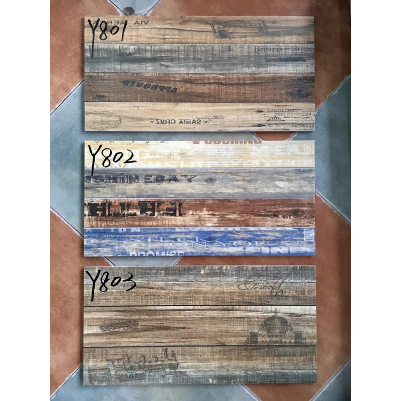美式木纹墙砖300X600文化石瓷砖 阳光房地砖仿古砖外墙阳台墙面砖壹德壹