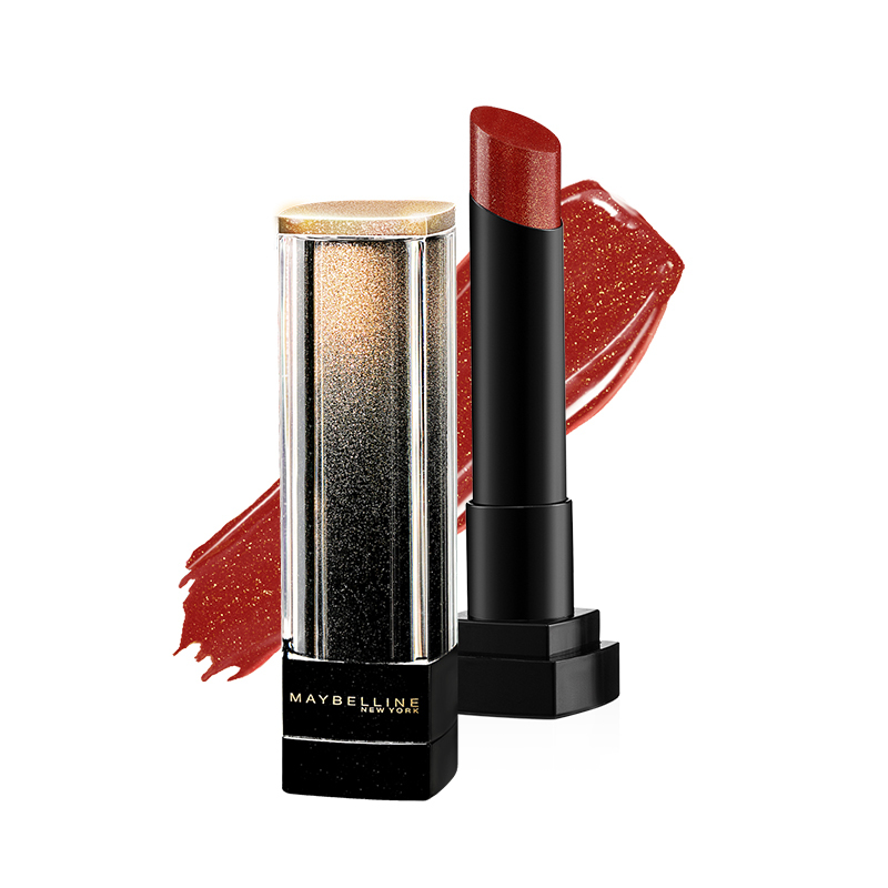 美宝莲(Maybelline)纵情耀星钻系列唇膏SRD85 碎金巧克力 3g/保湿滋润显白唇膏口红正品平价学生小灯管高清大图