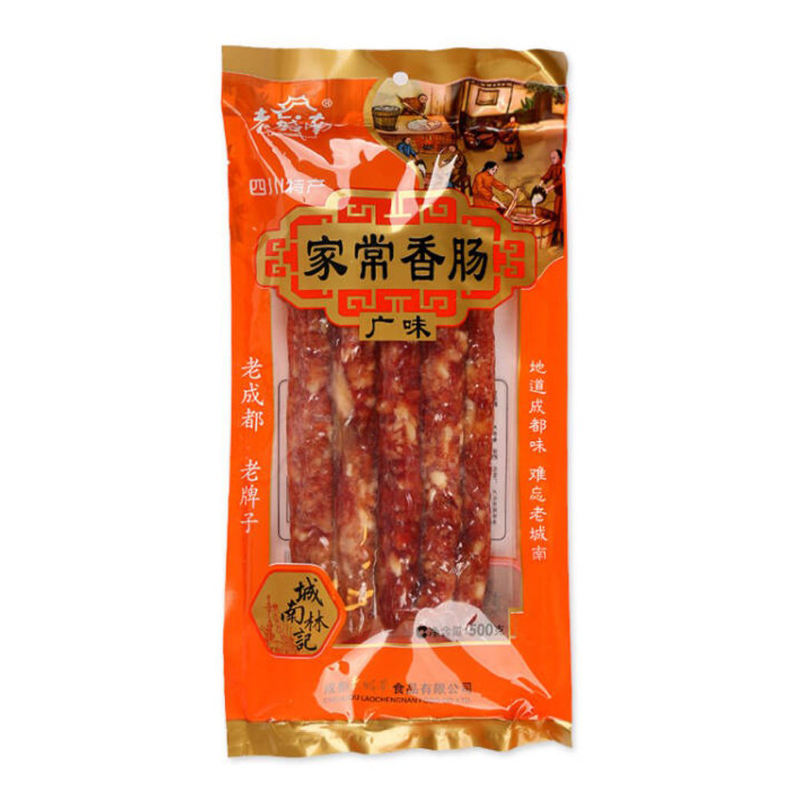 老城南 家常香肠500g 广味腊肠腌腊熟食