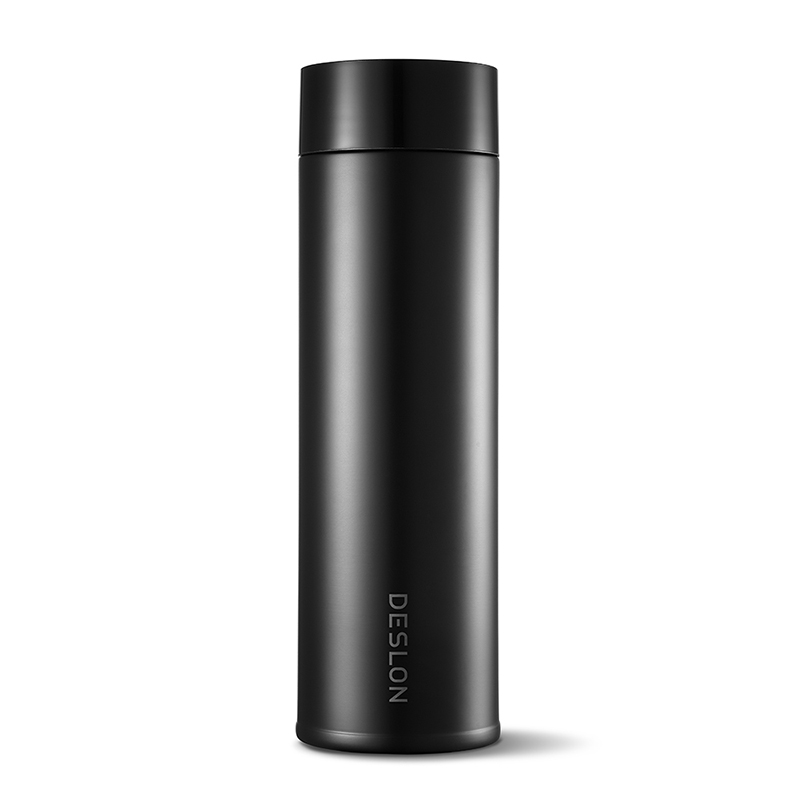 德世朗(DESLON) 致简保温杯450ml 纯黑DZJB-450