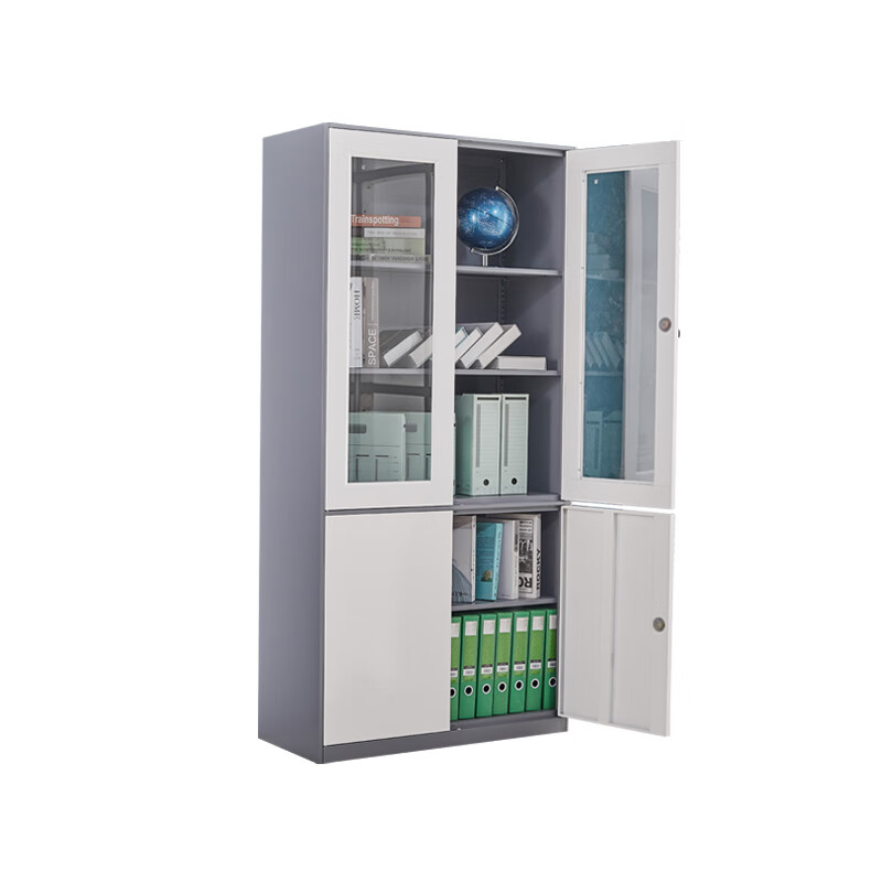[企诺]文件柜 QNGA01FO-06LPA 900×400×1850mm 冷轧钢板 组高清大图