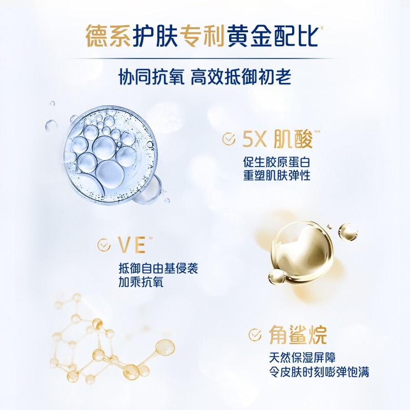妮维雅(NIVEA)辅酶Q10紧致塑颜密集修护精华4*8ml