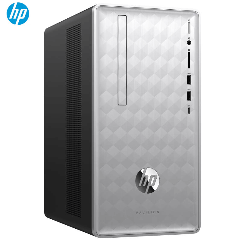 惠普(HP) 星系列590-p012ccn 台式电脑主机 家用办公主机(Cel G4900 4G 1TB GT730 2GB独立显卡 Win10 银色)