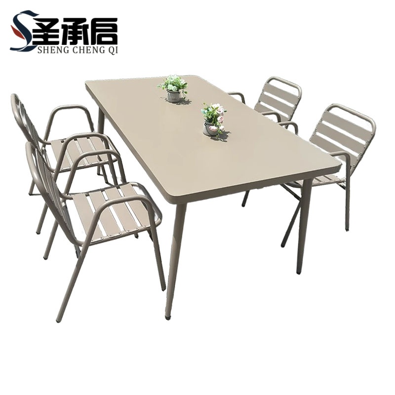 圣承启 桌椅 160长桌X4椅 套高清大图