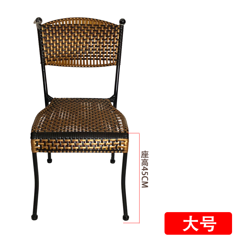 苏宁放心购小藤椅墨君同款靠背椅编织藤时尚凳阳台户外组合桌椅A-STYLE家具