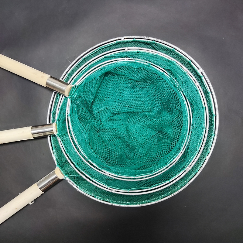 加粗实心圈不锈钢抄网鱼粪捞网密网抄鱼网兜闪电客捞虾捞鱼网抄野采