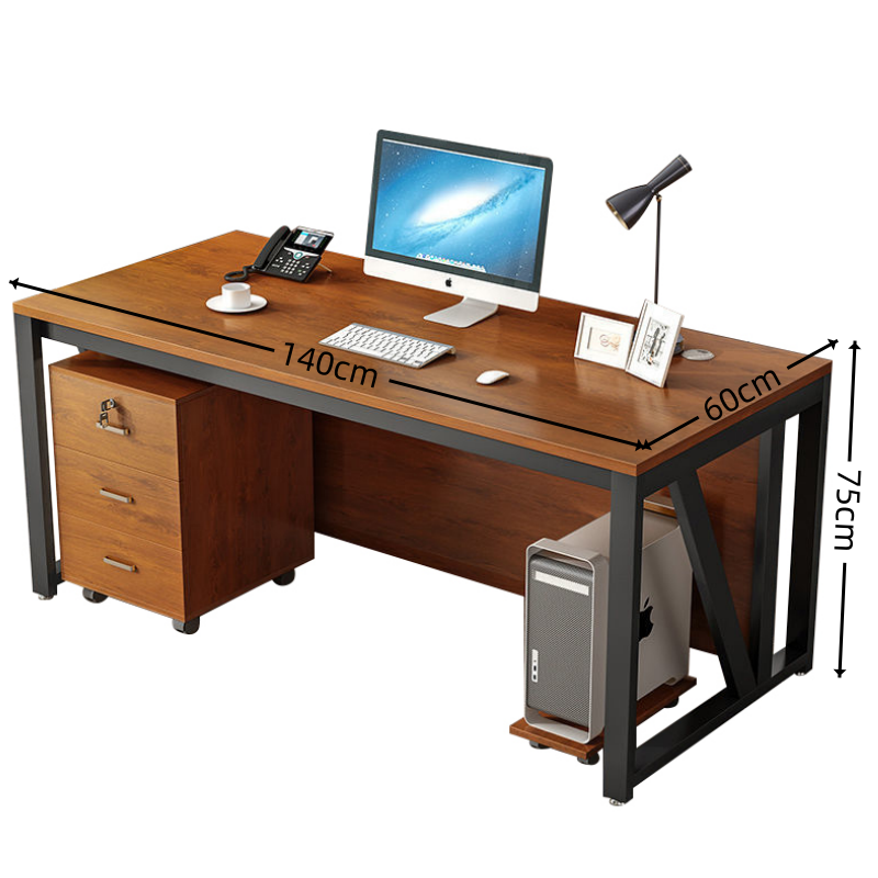 乐琪艺办公桌1.4m套高清大图