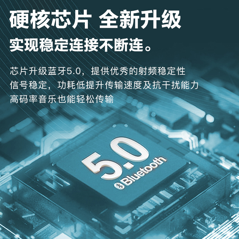 纽曼X3入耳式真无线蓝牙耳机2021年新款跑步运动久戴不痛降噪女可爱超长待机续航大电量高音质端开车专通用 黑色