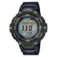 卡西欧(CASIO)运动防水耐低温石英表男款多功能方向温度显示耐用商务休闲手表