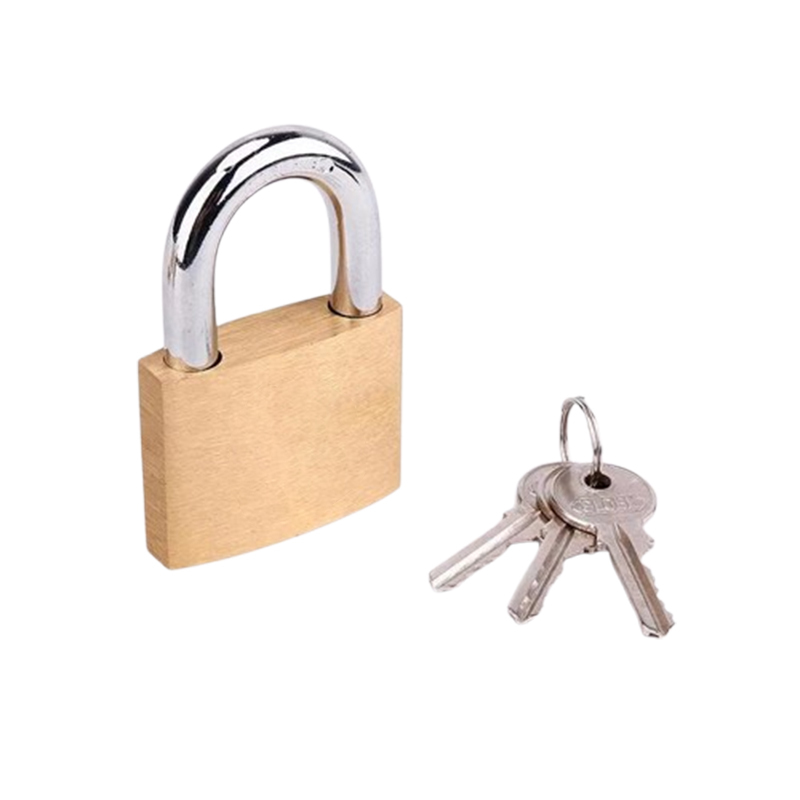 地造天成 SJ3800 20mm*20mm 黄铜通开挂锁 (计价单位：个) 黄色高清大图