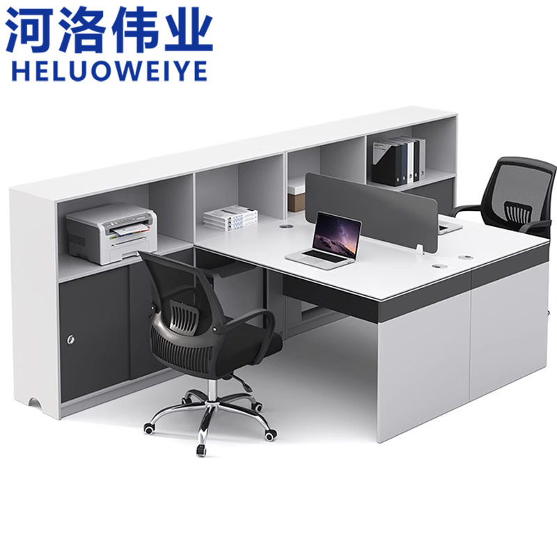 河洛伟业职员桌高清大图