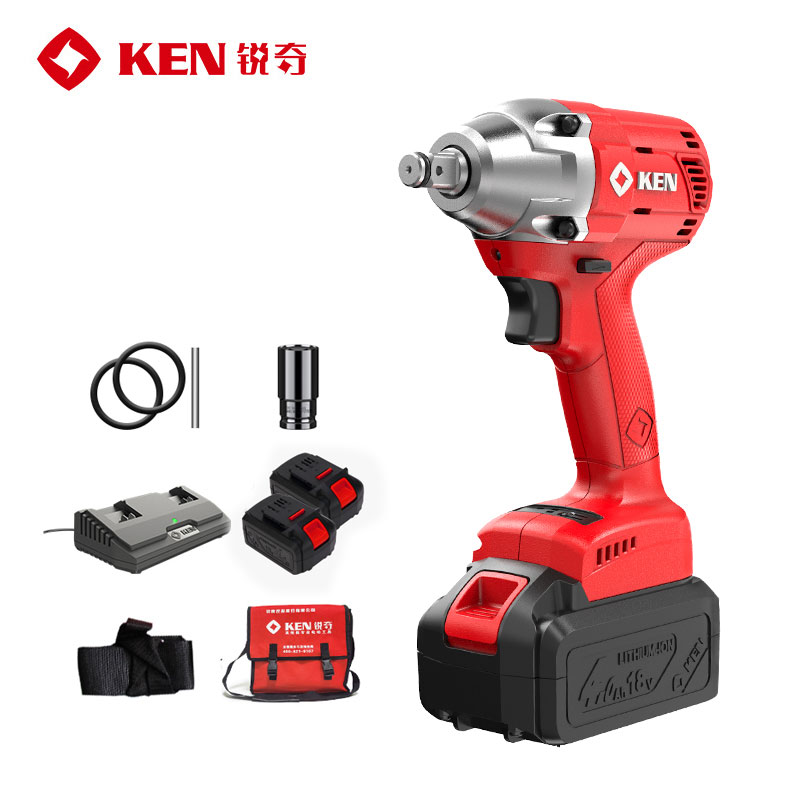 锐奇(ken)电动扳手bl6425系列无刷电机18v锂电冲击扳手套筒汽修扳手