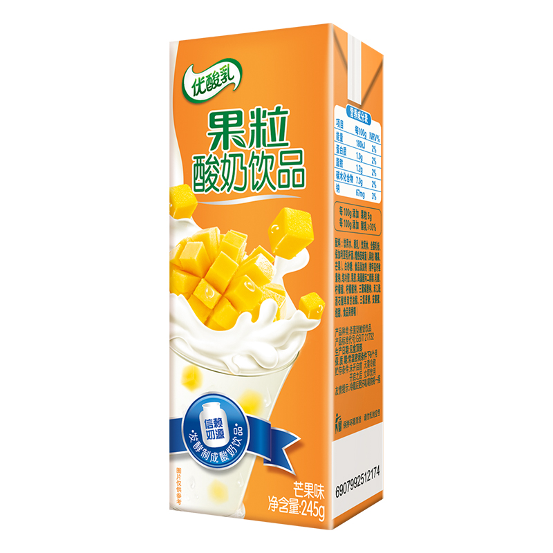 伊利 果粒优酸乳 酸奶牛奶饮品245g*24盒缤纷礼盒装 营养果味学生儿童早餐奶高清大图