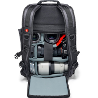 曼富图(MANFROTTO) MN-BP-MV-30 曼哈顿双肩式背包单反相机包摄像机包单电/微单相机包数码相机包 灰色