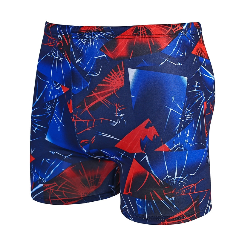 速干男士游泳裤泳池温泉量大花色多里面有抽绳有大码男平角裤泳衣